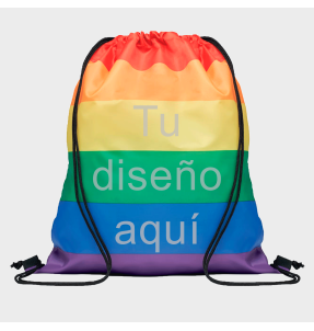 Mochila de cuerdas Rainbow personalizada