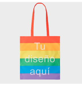 Bolsa de tela Rainbow personalizada