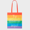 Bolsa de tela Rainbow personalizada