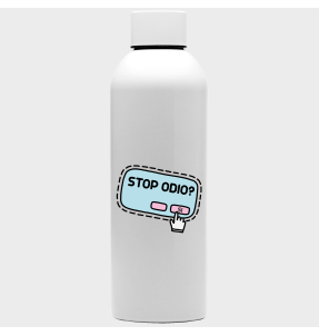 Bidón para el orgullo LGBTIQA+ diseño Stop Odio