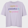 Camiseta oversize mujer para el orgullo LGBTIQA+ diseño Respeta