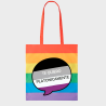 Tote bag para el orgullo LGBTIQA+ diseño Te Quiero Platonicamente