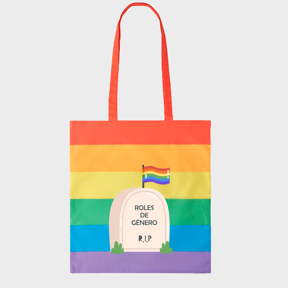 Tote bag para el orgullo LGBTIQA+ diseño Roles