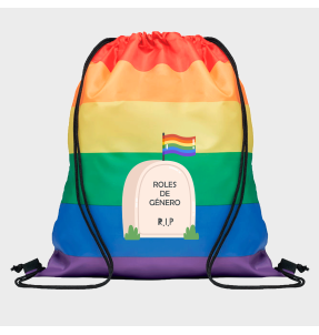 Mochila de cuerdas para el orgullo LGBTIQA+ diseño Roles