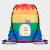 Mochila de cuerdas para el orgullo LGBTIQA+ diseño Roles