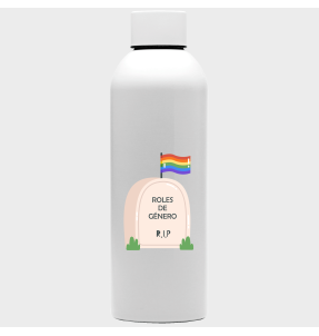 Bidón para el orgullo LGBTIQA+ diseño Roles
