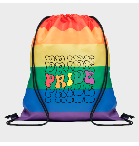 Mochila de cuerdas para el orgullo LGBTIQA+ diseño Pride