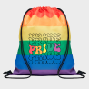 Mochila de cuerdas para el orgullo LGBTIQA+ diseño Pride