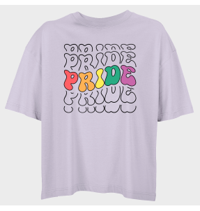 Camiseta oversize mujer para el orgullo LGBTIQA+ diseño Pride