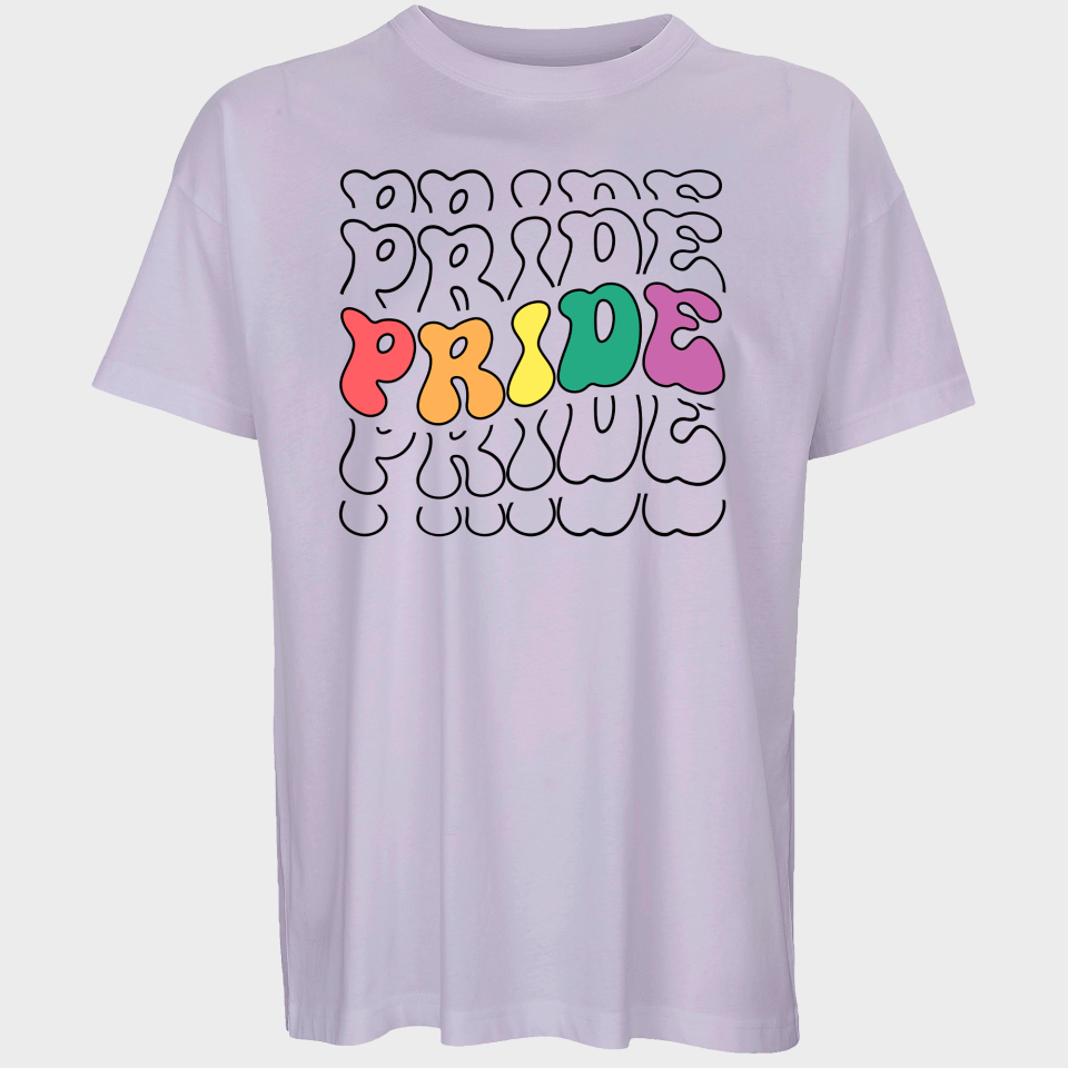 Camiseta oversize hombre para el orgullo LGBTIQA+ diseño Pride
