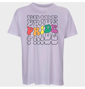 Camiseta oversize hombre para el orgullo LGBTIQA+ diseño Pride
