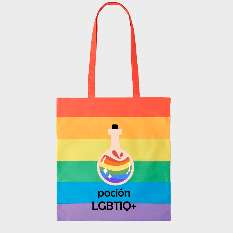 Tote bag para el orgullo LGBTIQA+ diseño Poción