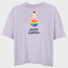 Camiseta oversize mujer para el orgullo LGBTIQA+ diseño Poción