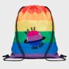 Mochila de cuerdas para el orgullo LGBTIQA+ diseño No Es Una Fase