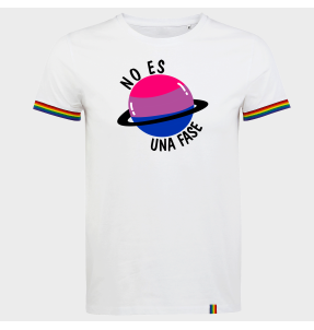 Camiseta rainbow hombre para el orgullo LGBTIQA+ diseño No Es Una Fase