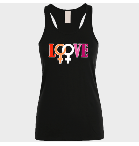Camiseta de tirantes mujer para el orgullo LGBTIQA+ diseño Love G