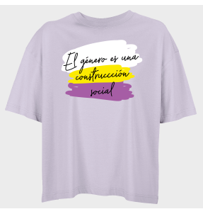 Camiseta oversize mujer para el orgullo LGBTIQA+ diseño Género