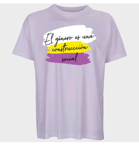 Camiseta oversize hombre para el orgullo LGBTIQA+ diseño Género