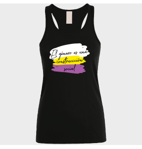 Camiseta de tirantes mujer para el orgullo LGBTIQA+ diseño Género
