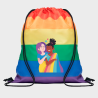 Mochila de cuerdas para el orgullo LGBTIQA+ diseño Chicas