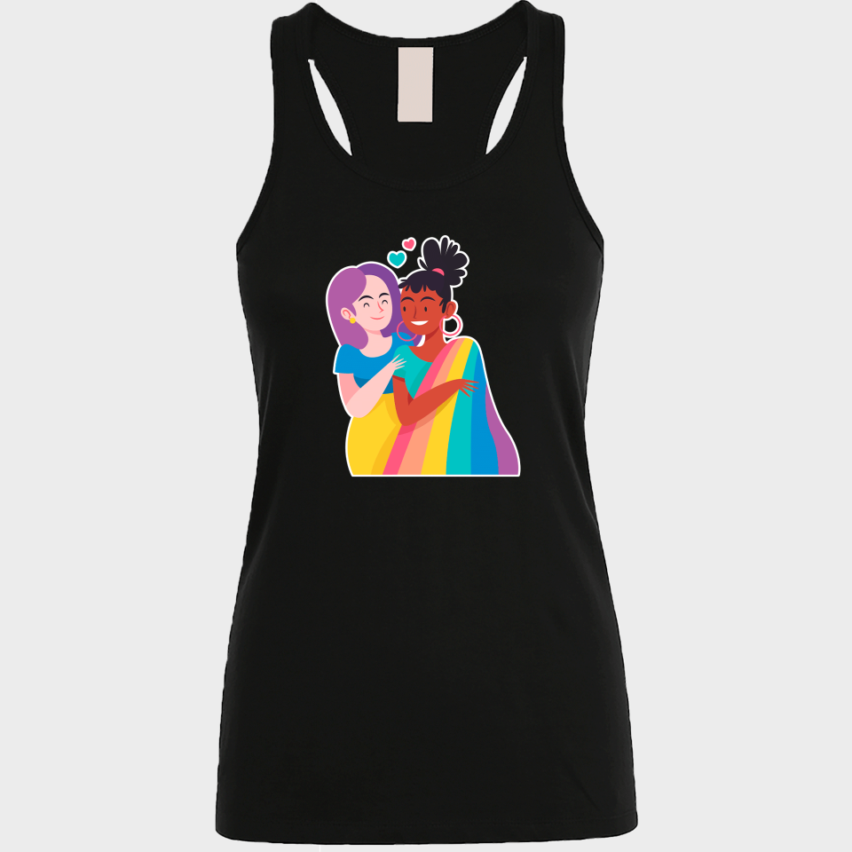 Camiseta de tirantes mujer para el orgullo LGBTIQA+ diseño Chicas