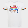 Camiseta rainbow hombre para el orgullo LGBTIQA+ diseño Born This Way
