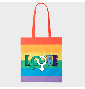 Tote bag para el orgullo LGBTIQA+ diseño Love B