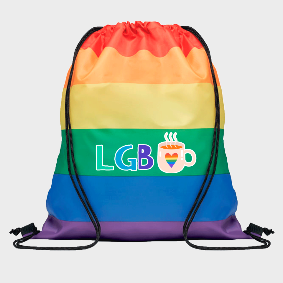 Mochila de cuerdas para el orgullo LGBTIQA+ diseño Té