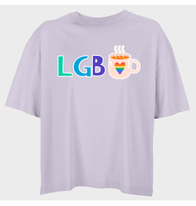 Camiseta oversize mujer para el orgullo LGBTIQA+ diseño Té