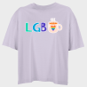 Camiseta oversize mujer para el orgullo LGBTIQA+ diseño Té