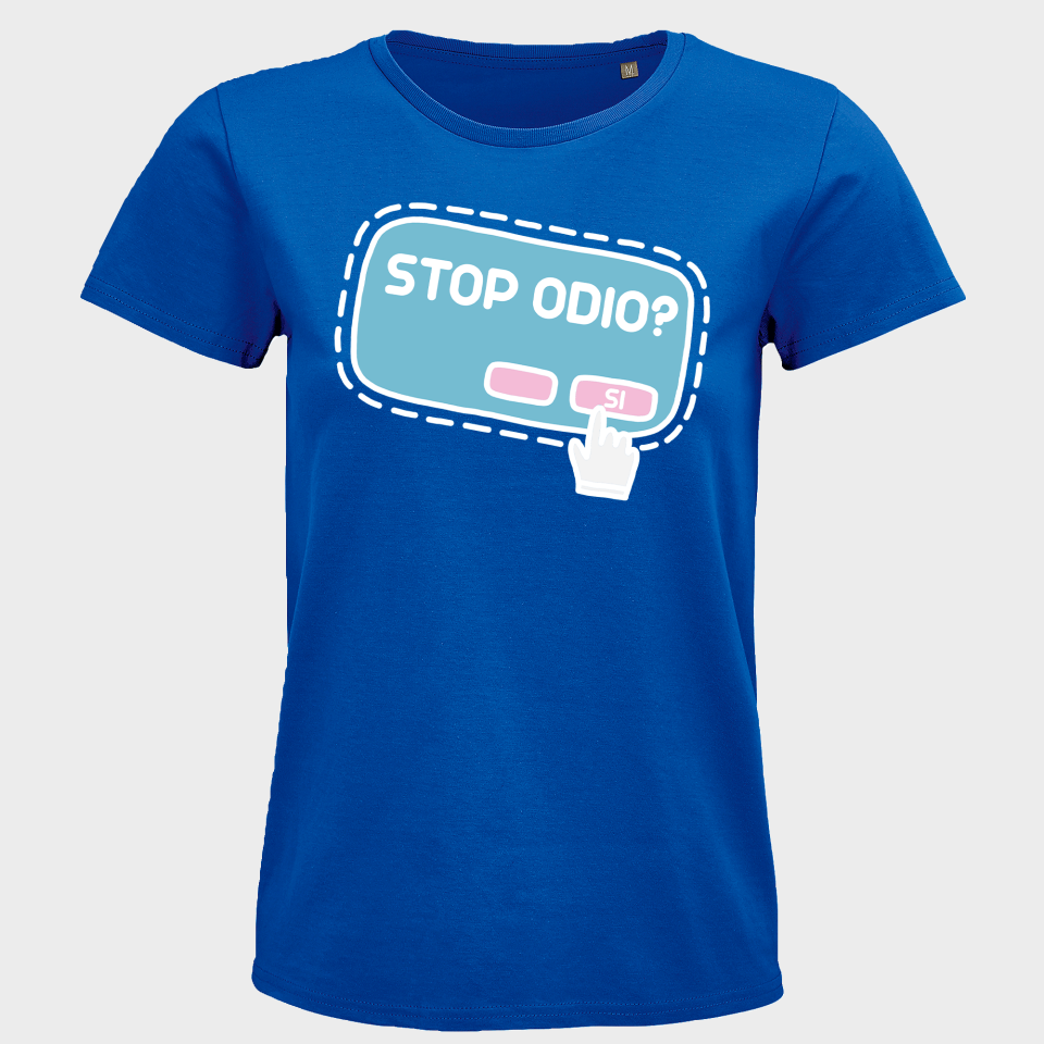 Camiseta mujer para el orgullo LGBTIQA+ diseño Stop Odio