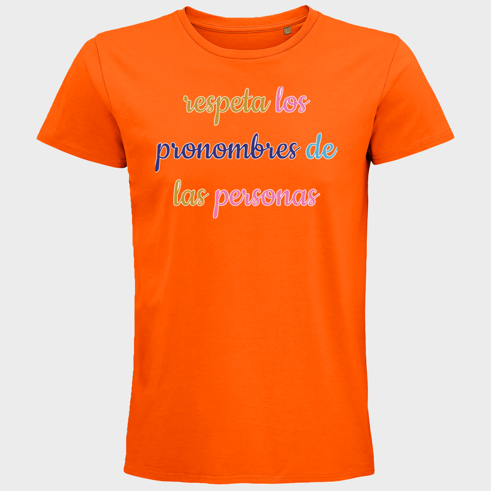 Camiseta hombre para el orgullo LGBTIQA+ diseño Respeta