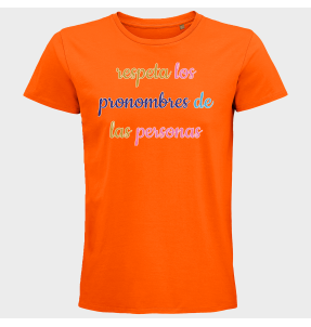 Camiseta hombre para el orgullo LGBTIQA+ diseño Respeta