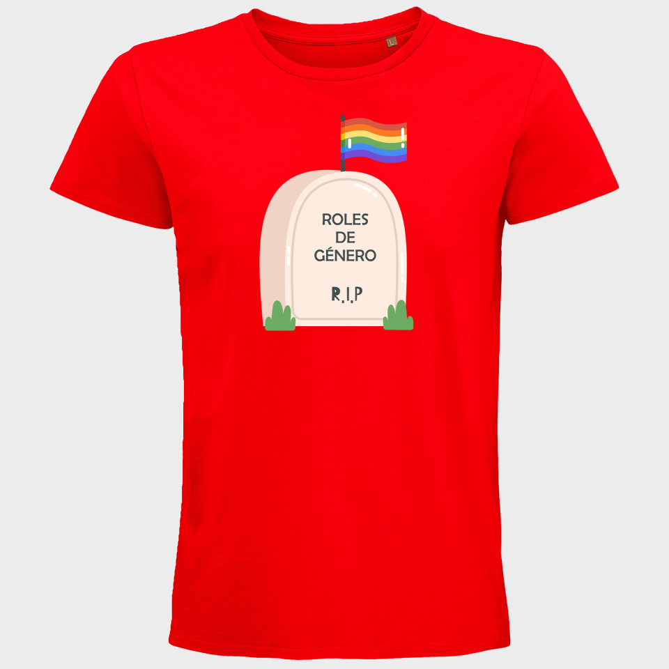Camiseta hombre para el orgullo LGBTIQA+ diseño Roles