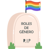 Camiseta hombre para el orgullo LGBTIQA+ diseño Roles