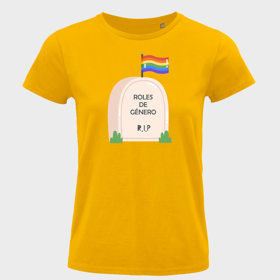 Camiseta mujer para el orgullo LGBTIQA+ diseño Roles