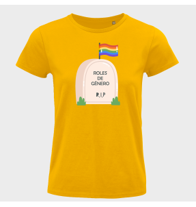 Camiseta mujer para el orgullo LGBTIQA+ diseño Roles