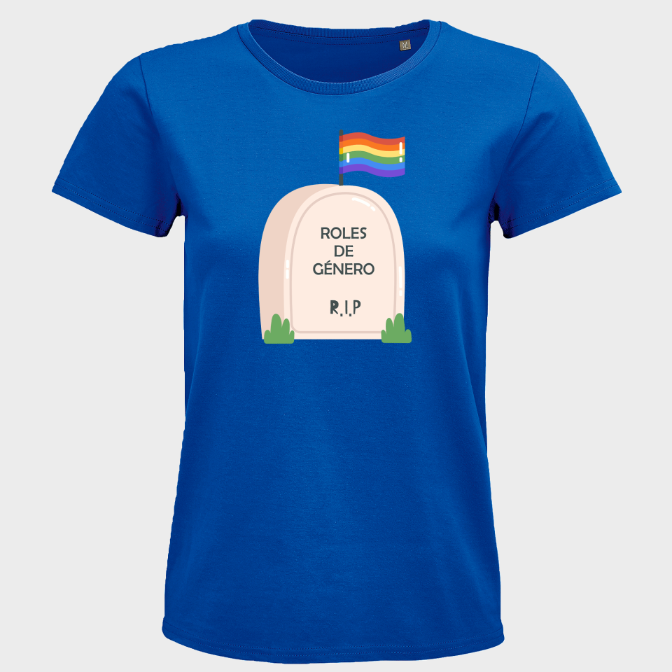 Camiseta mujer para el orgullo LGBTIQA+ diseño Roles