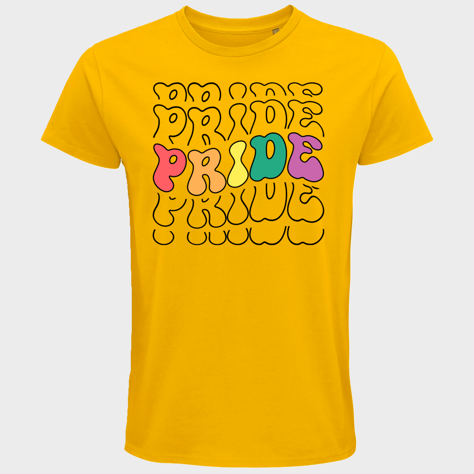 Camiseta hombre para el orgullo LGBTIQA+ diseño Pride
