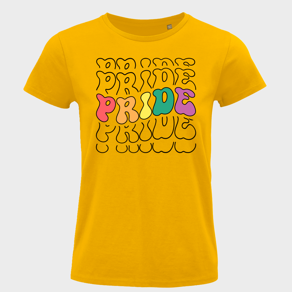 Camiseta mujer para el orgullo LGBTIQA+ diseño Pride