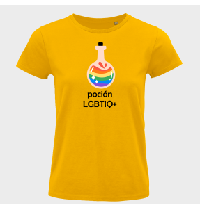 Camiseta mujer para el orgullo LGBTIQA+ diseño Poción