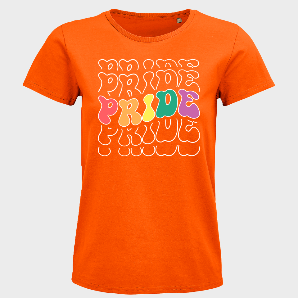 Camiseta mujer para el orgullo LGBTIQA+ diseño Pride