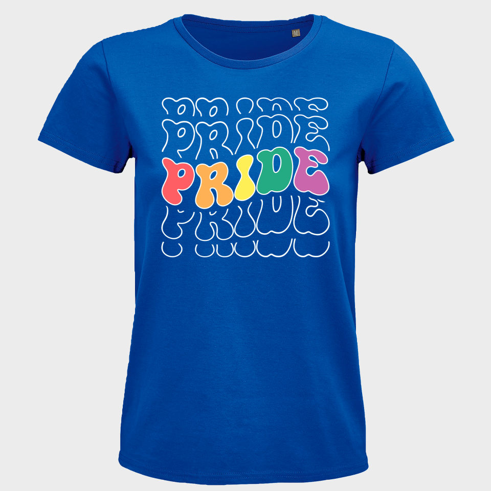 Camiseta mujer para el orgullo LGBTIQA+ diseño Pride