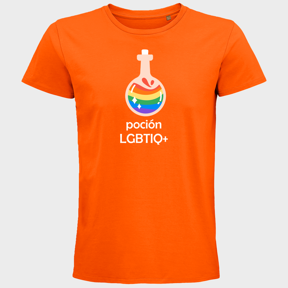Camiseta hombre para el orgullo LGBTIQA+ diseño Poción