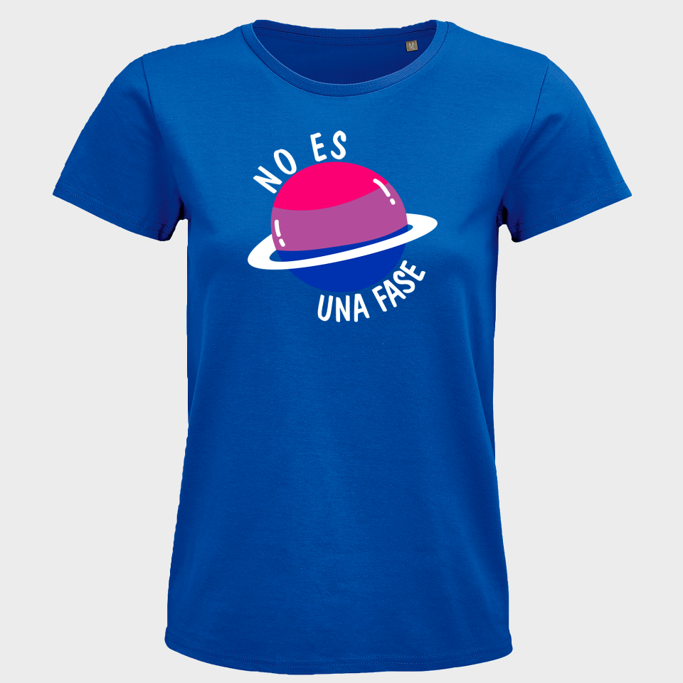 Camiseta mujer para el orgullo LGBTIQA+ diseño No Es Una Fase