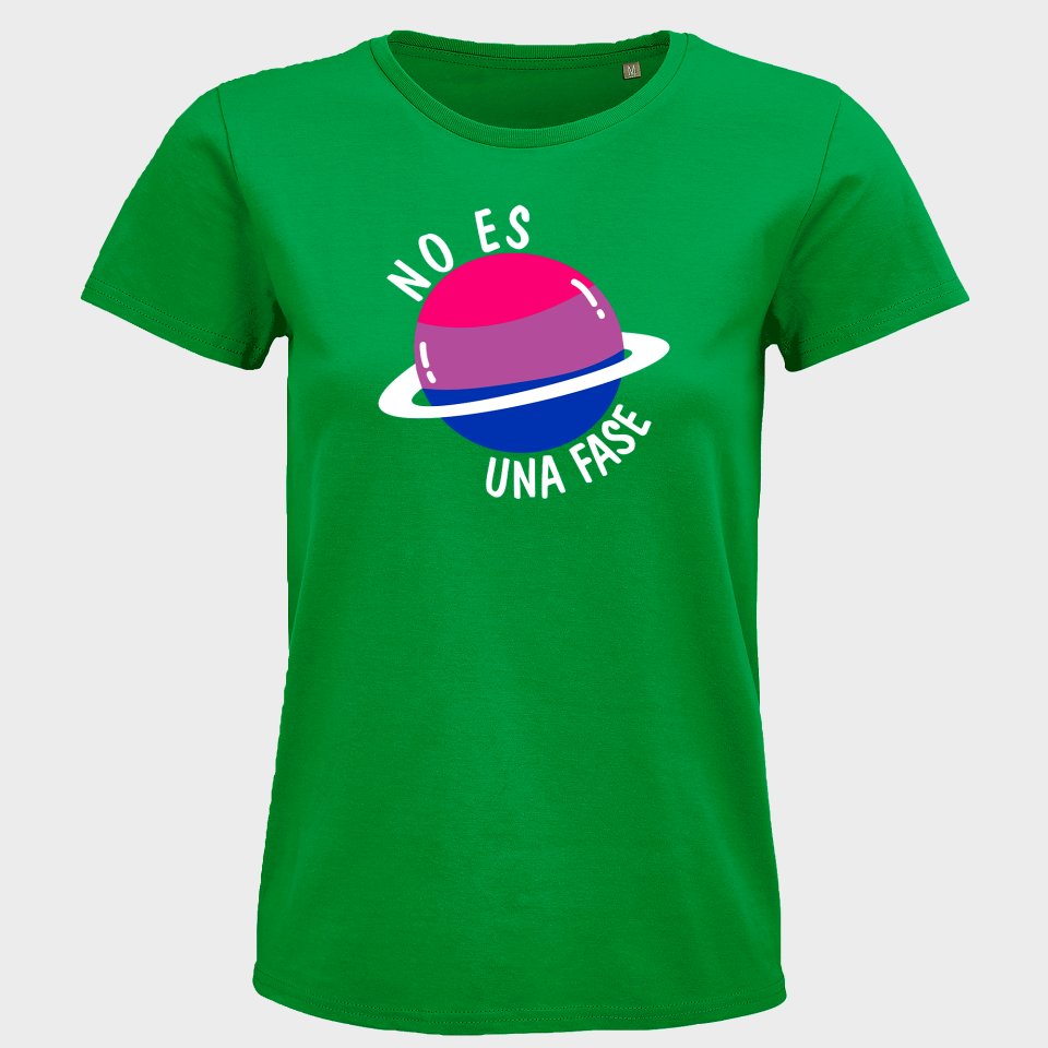 Camiseta mujer para el orgullo LGBTIQA+ diseño No Es Una Fase