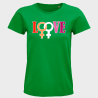Camiseta mujer para el orgullo LGBTIQA+ diseño Love G