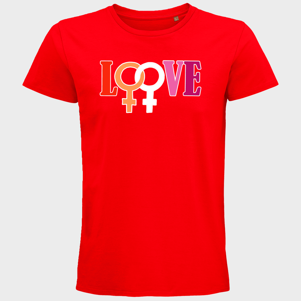 Camiseta hombre para el orgullo LGBTIQA+ diseño Love G