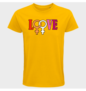 Camiseta hombre para el orgullo LGBTIQA+ diseño Love G
