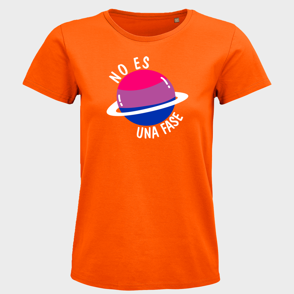 Camiseta mujer para el orgullo LGBTIQA+ diseño No Es Una Fase